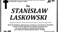 Zmarł Stanisław Laskowski. Żył 86 lat.