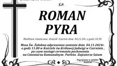 Zmarł Roman Pyra. Miał 65 lat.