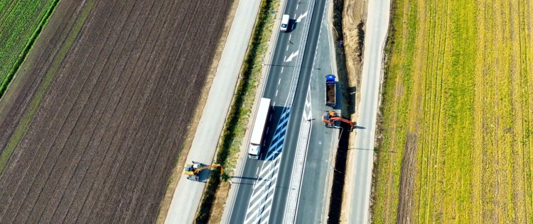 Ostatnie porządki na DK22 między Knybawą i Gnojewem
