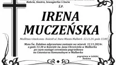 Zmarła Irena Muczeńska. 