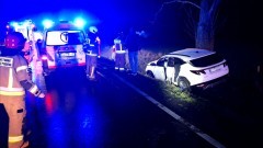 DK55. Zderzenie trzech osobówek w Tragaminie – jedna osoba w szpitalu.
