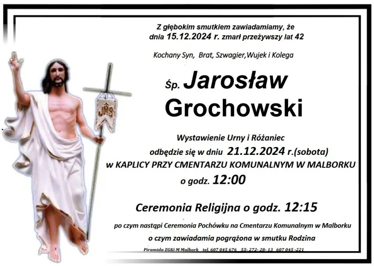 Zmarł Jarosław Grochowski. Miał 42 lata.