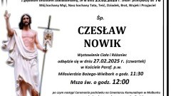 Zmarł Czesław Nowik. Żył 76 lat.