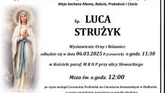 Zmarła Luca Strużyk. Miała 95 lat.