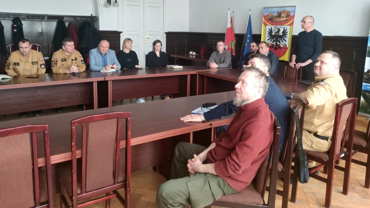 Systemy ostrzegania ludności – szkolenie w Starostwie Powiatowym w Malborku.