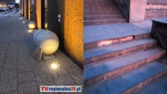 Po ponad dwóch latach ustawiono betonowe kule przy Szkole Łacińskiej w Malborku. Zobacz zdjęcia.