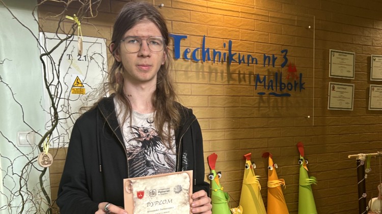 Uczeń Technikum nr 3 w Malborku ponownie finalistą ogólnopolskiej Ligi Matematycznej.