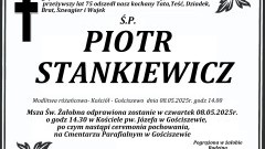 Zmarł Piotr Stankiewicz. Miał 75 lat.