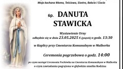Zmarła Danuta Stawicka. Żyła 67 lat.
