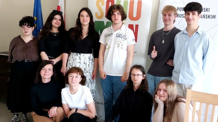 Uczniowie Technikum nr 3 na warsztatach Szkolnych Klubów Europejskich w Rusocinie.