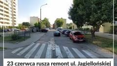 Rusza przebudowa ulicy Jagiellońskiej w Malborku: Żeromskiego - Grunwaldzka