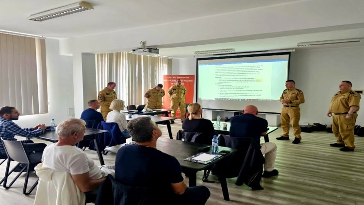Szkolenie z zakresu ochrony ludności i obrony cywilnej dla pracowników administracji powiatu malborskiego.