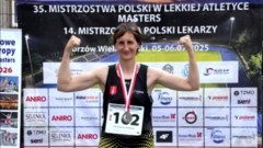 Dorota Paprocka wicemistrzynią Polski Masters w pchnięciu kulą.