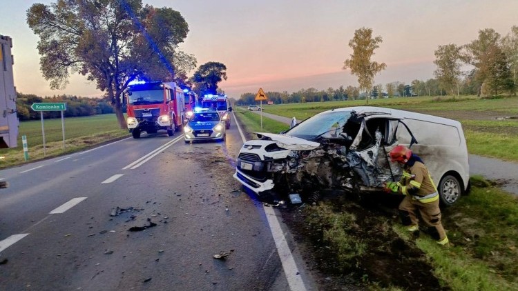 Groźny wypadek między Malborkiem a Tragaminem – jedna osoba w szpitalu.