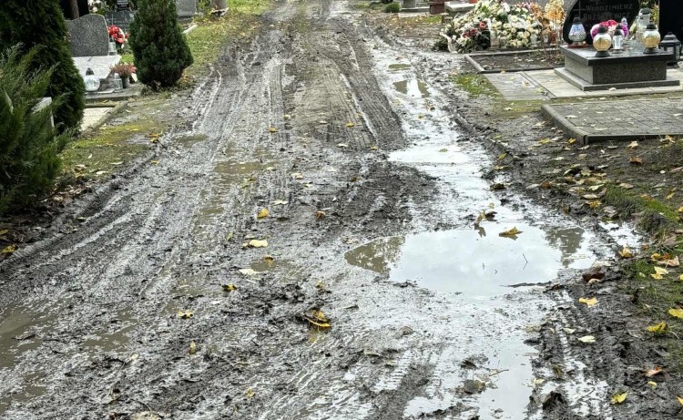 Kiedy w końcu wyremontują aleję nr VII na cmentarzu? – pytają mieszkańcy Malborka.