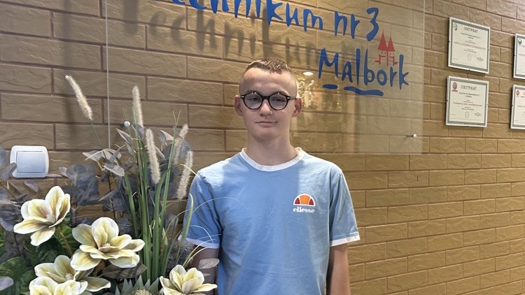 Stypendia Marszałkowskie dla Dominika Żurawskiego – ucznia Technikum nr 3 w Malborku.