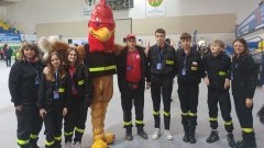 Młodzi strażacy z Kończewic na ogólnopolskim Sejmiku Młodzieżowych Drużyn Pożarniczych w Białej Podlaskiej.