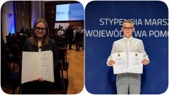 Uczniowie Technikum nr 3 w Malborku z prestiżowymi stypendiami – Wiktoria Ślusarska i Dominik Żurawski świętowali swoje sukcesy.