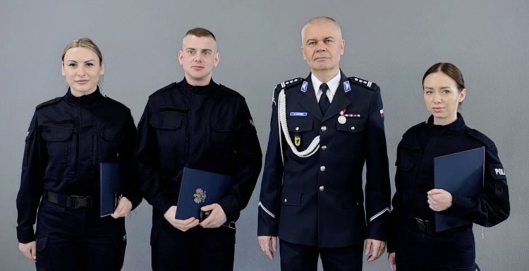 Pierwsze w tym roku ślubowanie policjantów w województwie pomorskim.