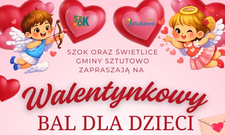 Bal Walentynkowy dla dzieci w Sztutowie – wyjątkowe tańce i zabawy.
