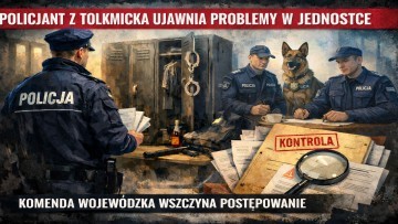 Policjant z Tolkmicka ujawnia problemy w jednostce - Komenda Wojewódzka…