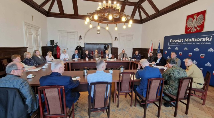 Bezpieczeństwo w powiecie tematem obrad Komisji przy Staroście Malborskim.