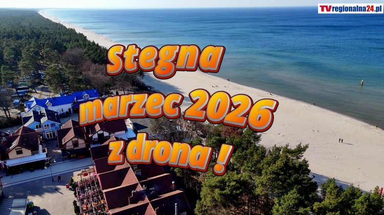 Stegna Plaża 4K – Bałtyk i Zatoka Gdańska z Drona. Zobacz wideo i fotorelację - marzec 2026