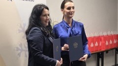 Powiat nowodworski z dofinansowaniem na przebudowę drogi w Wiśniówce.