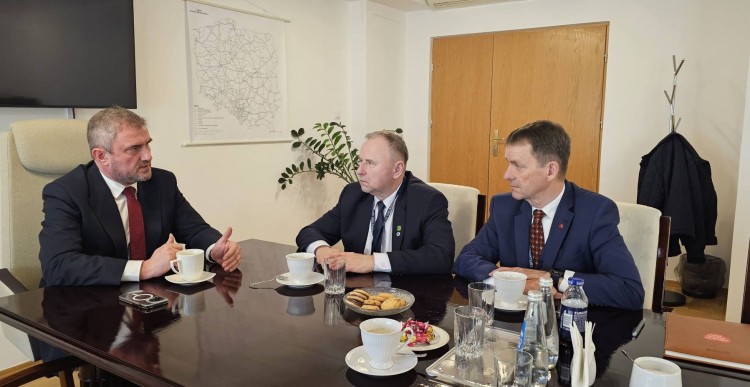 Spotkanie delegacji Powiatu Sztumskiego z Ministrem Infrastruktury –…