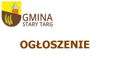 Ogłoszenie o przystąpieniu do sporządzenia miejscowego planu zagospodarowania przestrzennego dla części obrębu Dąbrówka Malborska, gmina Stary Targ