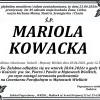Zmarła Mariola Kowacka. Miała 49 lat.