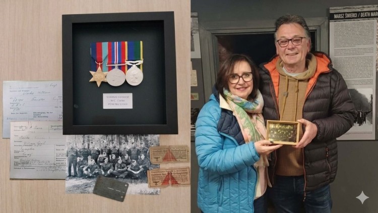 Syn jeńca wojennego odwiedził Malbork. Wzruszająca wizyta i bezcenny dar dla Muzeum Miasta.
