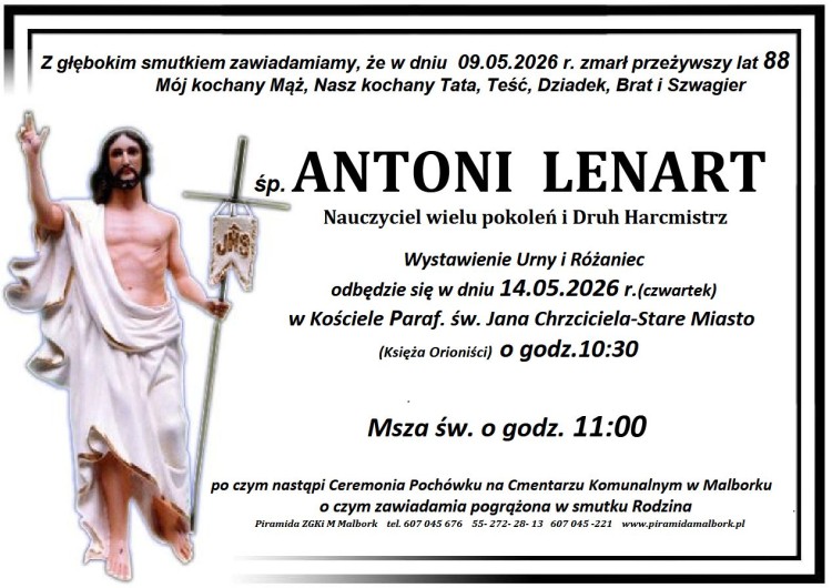 Zmarł Antoni Lenart. Miał 88 lat.
