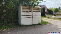 Kontenery na odzież i tekstylia pojawiły się w sołectwach Gminy Malbork. Wideo i zdjęcia