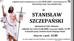 Zmarł Stanisław Szczepański. Miał 76 lat.