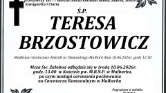 Zmarła Teresa Brzostowicz. Miała 77 lat.