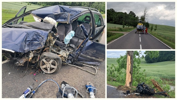 Wypadek między Starym Dzierzgoniem a Folwarkiem. Cztery osoby poszkodowane, w akcji LPR