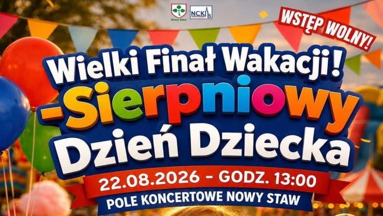 Wielki Finał Wakacji w Nowym Stawie. Sierpniowy Dzień Dziecka pełen atrakcji dla całych rodzin