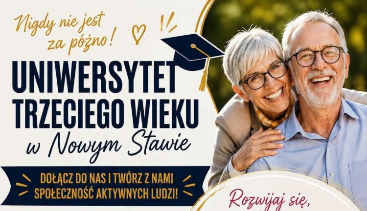 Uniwersytet Trzeciego Wieku w Nowym Stawie zaprasza! Ruszyły zapisy na nowy rok akademicki
