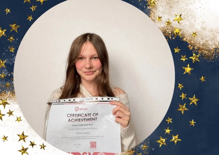 Uczennica II LO w Malborku z międzynarodowym sukcesem! Maja Tolksdorf-Kot zdobyła brąz w Olimpiadzie Psychologicznej