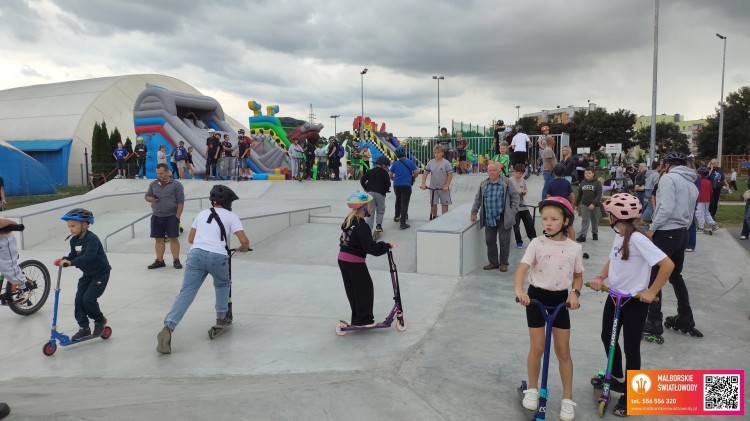 Nowy skatepark i pumptrack w Malborku już otwarte! Zobacz oficjalne otwarcie – WIDEO i ZDJĘCIA