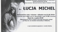 Zmarła Łucja Michel. Żyła 90 lat.