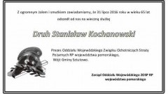 Łącząc się w żałobie i smutku po śmierci Druha Stanisława Kochanowskiego,&#8230;