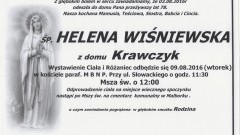 Zmarła Helena Wiśniewska. Żyła 78 lat.