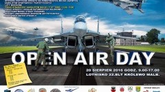 Zapraszamy na piknik lotniczy. OPEN AIR DAY 2016, czyli Dzień Otwartego Lotniska w Królewie Malborskim - 20.08.2016 