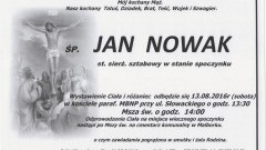 Zmarł Jan Nowak. Żył 71 lat.