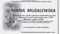 Zmarła Maria Muzalewska. Żyła 91 lat.