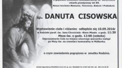 Zmarła Danuta Cisowska. Żyła 85 lat.