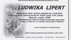 Zmarła Ludwika Lipert. Żyła 91 lat.