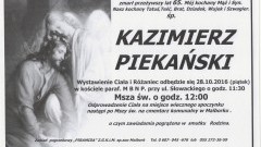 Zmarł Kazimierz Piekański. Żył 65 lat.